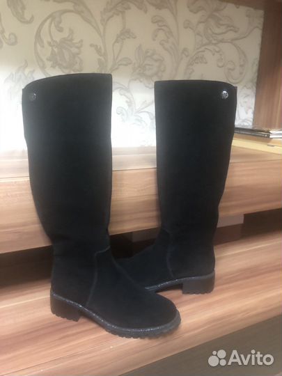 Сапоги замшевые демисезонные 36р