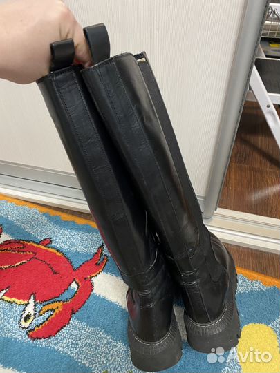 Сапоги демисезон/ тепл зима кожа Tendance 38р