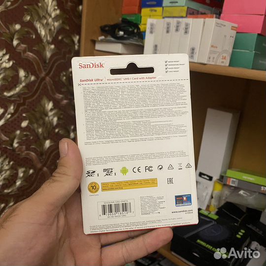 Карта памяти MicroSD SanDisk 128GB