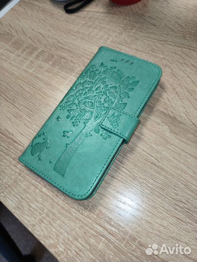 Кожаный чехол-книжка на Samsung galaxy j7 2017