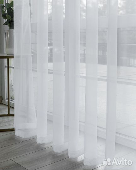 Вуаль белый тюль органза