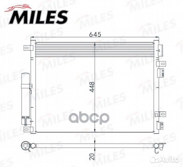 Accb135 Конденсер chrysler 300C 2.7-6.1/3.0D 04