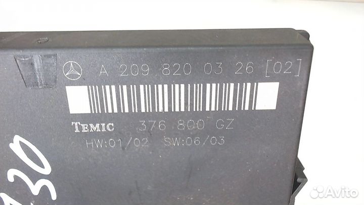 Блок комфорта Mercedes CLK W209, 2003