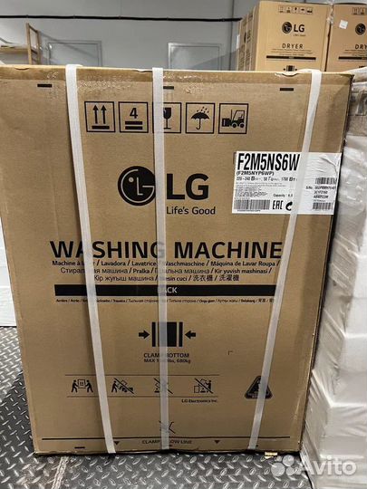 Стиральная машина LG F2M5NS6W White