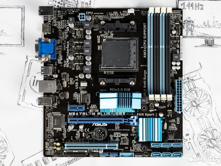 Материнская плата asus M5A78L-M/USB3 AM3+