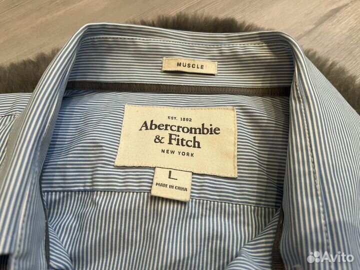 Рубашка мужская хлопковая Abercrombie&Fitch L