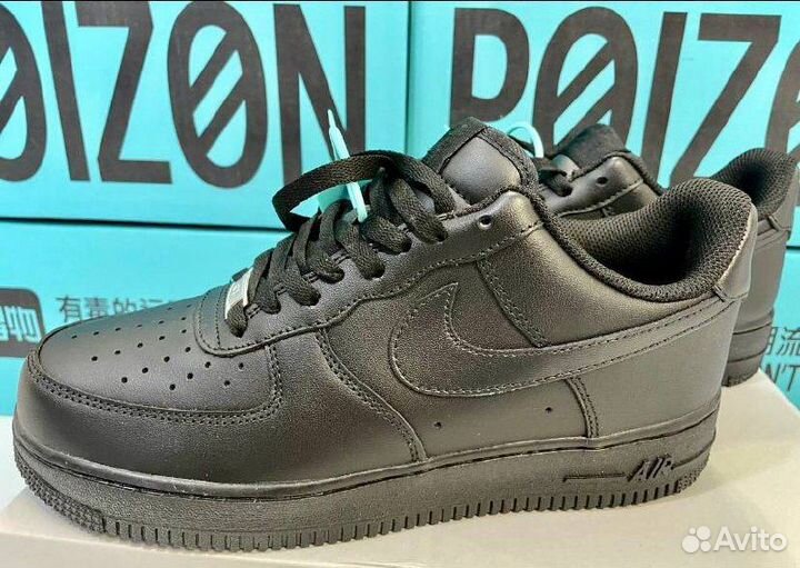 Кроссовки Nike Air Force 1 чёрные