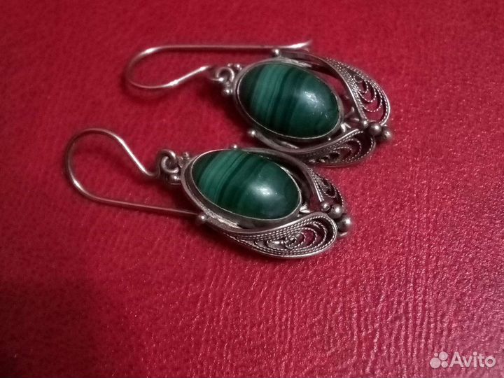 Серебряные серьги,кольца 875пробы.ссср