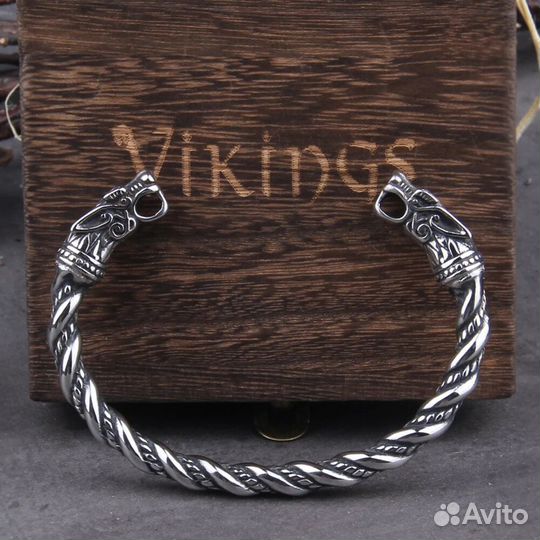 Браслет из нержавеющей стали Кольцо Драконы STL002