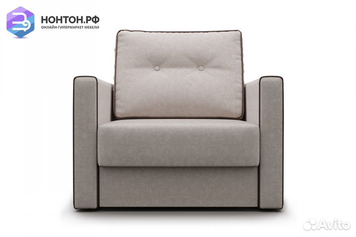 Кресло еврокнижка Леон бежевое