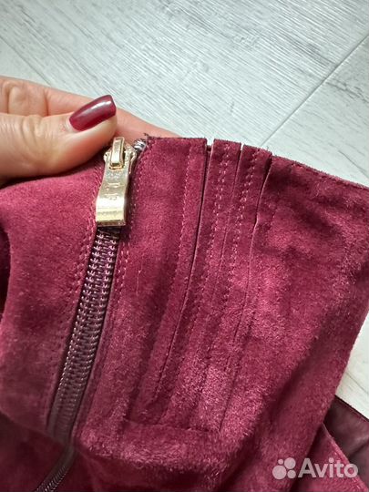 Зимние женские сапоги 38 натуральная замша