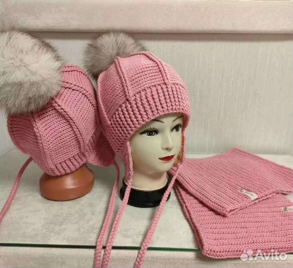 Шапка и шарф бактус