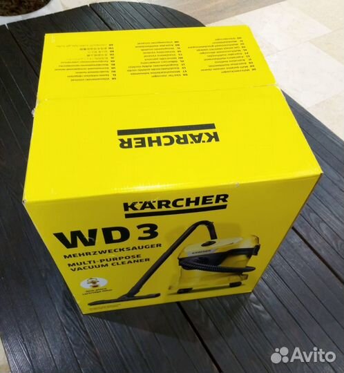 Пылесос Karcher WD-3.Хоз-Стр.1000Вт.Новый.Румыния