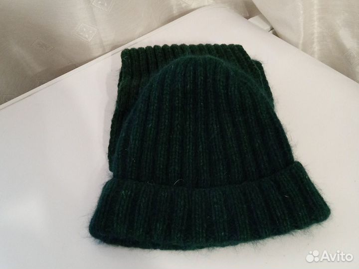 Комплект женские шапка и шарф снуд