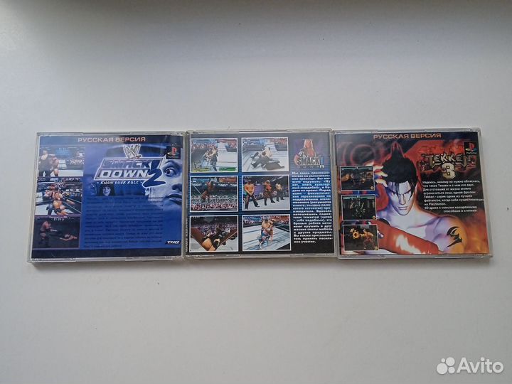 Игры для ps1 (Tekken 3, wwf smackdown 2)