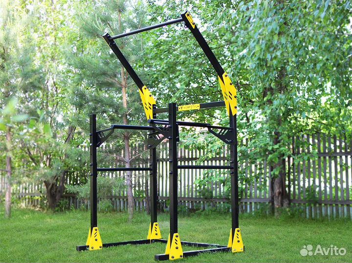 Уличная стойка турник брусья