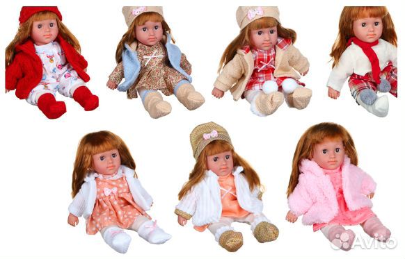 Кукла Любимая подружка, полиэстер, 38-40см, 4дизай