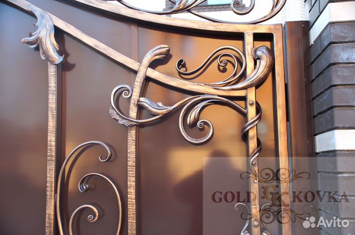 Кованные ворота распашные