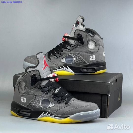 Кроссовки Nike Air Jordan 5 Off-White (Арт.74643)