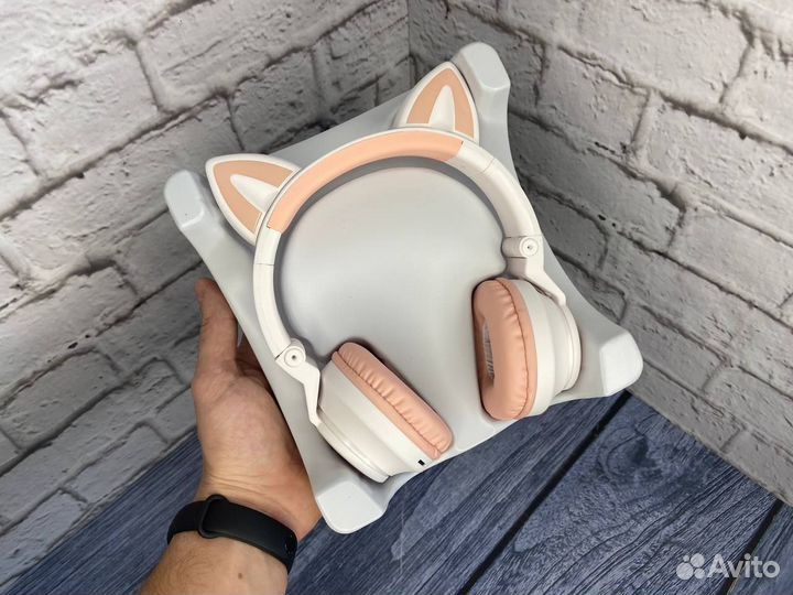 Наушники с ушками Borofone BO18 Белые