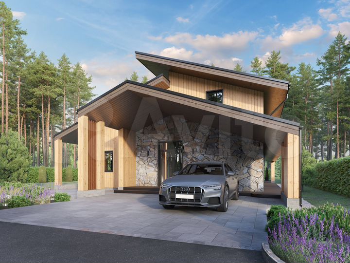 Коттедж 133 м² на участке 10 сот.