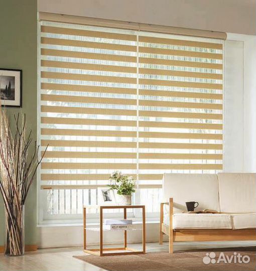 Рулоная штора день ночь