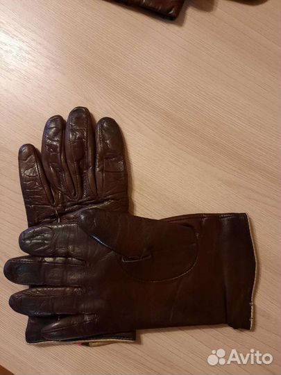 Перчатки кожаные