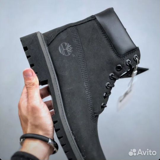 Ботинки Timberland чёрные без меха