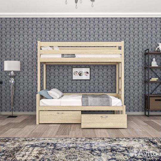 Двухъярусная кровать для семьи