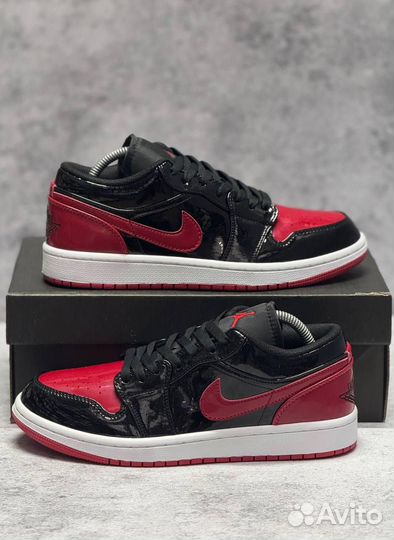 Кроссовки Nike Air Jordan 1 Low 'OG Bred' (Арт.91658)