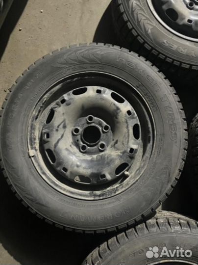 175/70 R14 Nokian Nordman 7 Зима Штампованные R14 pсd:5x100 ет:38 DIA:57.1