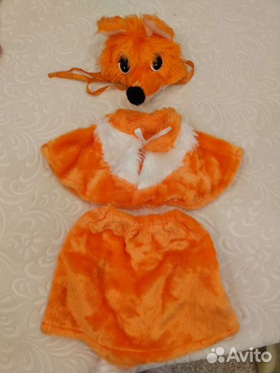 Новогодний костюм для девочки лисичка