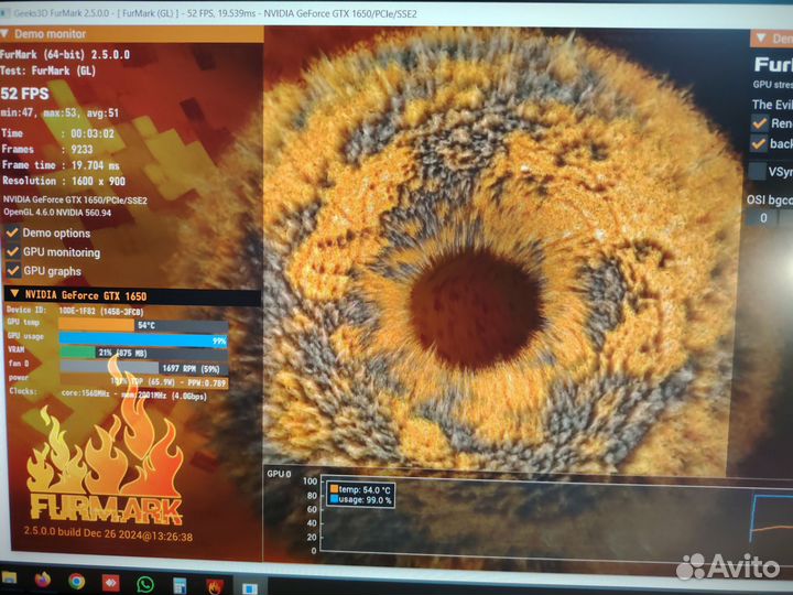 Видеокарта GTX 1650 4GB в хорошем состоянии