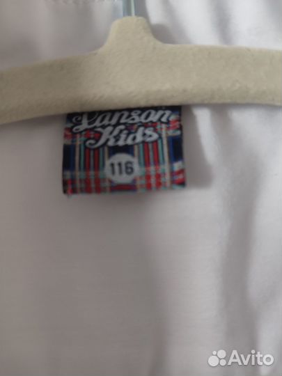 Рубашка школьная белая для мальчика р-р 116