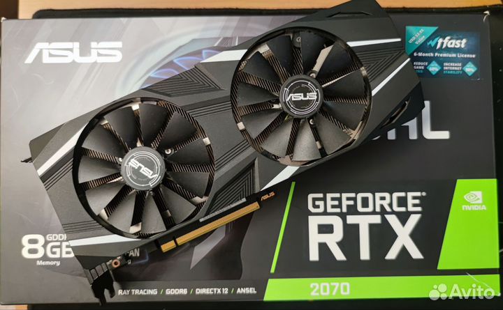 RTX 2070 8Gb asus dual advanced