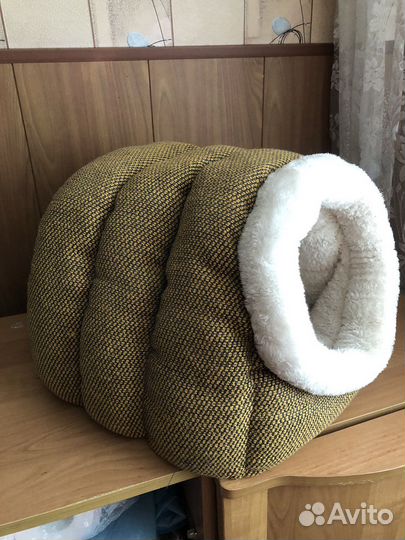 Мягкая лежанка домик для миниатюрных собачек