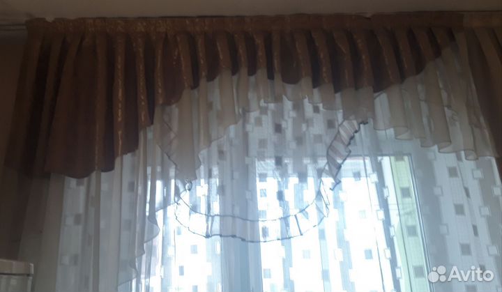 Шторы Кружевной бутик, цвет песочный