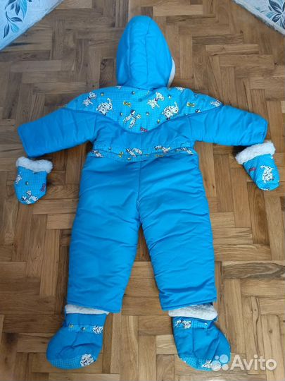 Зимний комбинезон овчина 6-12 м
