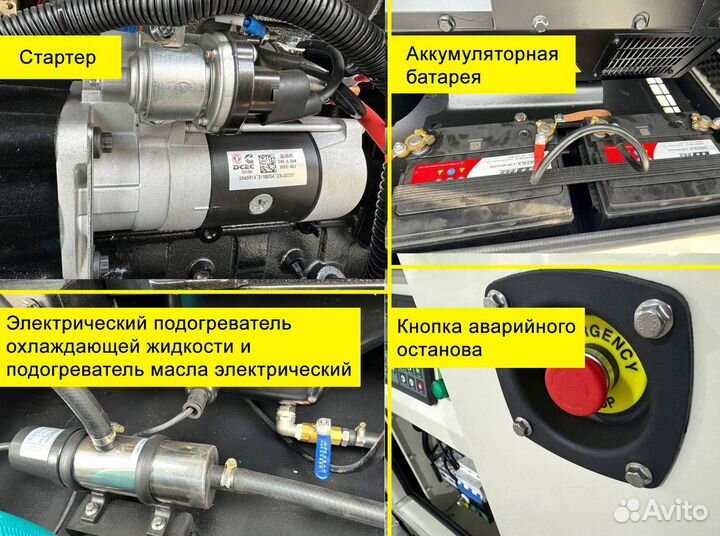 Дизельный генератор 15, 30, 50, 100, 120, 150, 200