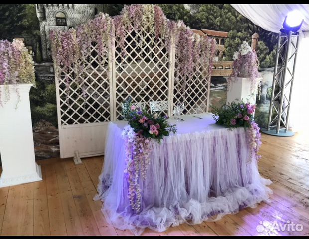 Декор для свадьбы в сиреневом (лавандовом) цвете