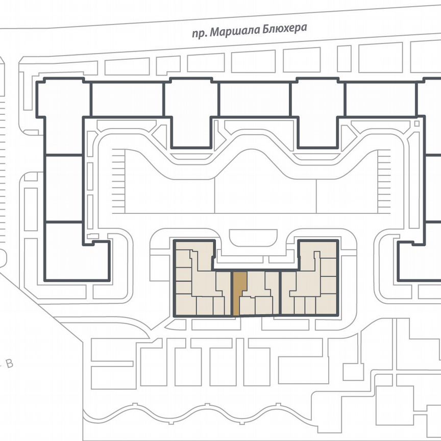 2-к. квартира, 66,5 м², 3/16 эт.