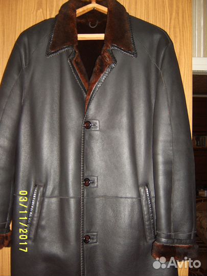 Натуральная кожаная дублёнка