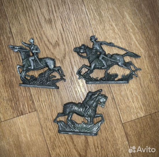Солдатики всадники металл СССР