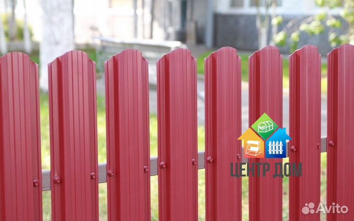 Штакетник для забора, евроштакетник металлический