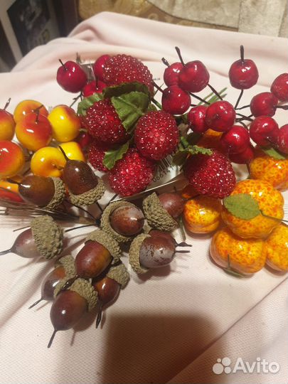 Муляжи. Искусственные фрукты. Декор, флористика