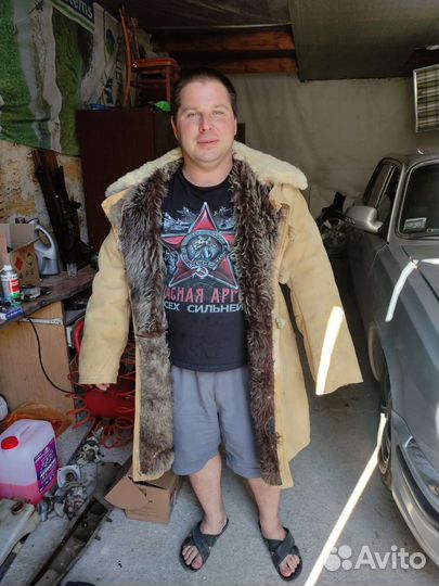 Дубленка тулуп из овчины