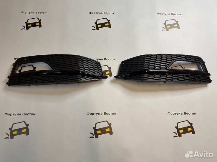 Накладка бампера Audi A4 B8 S Line Рестайлинг