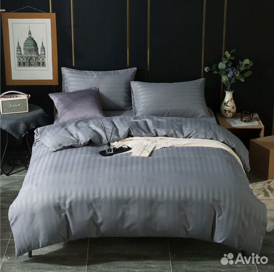 Постельное белье Танго Stripe Satin размер Евро