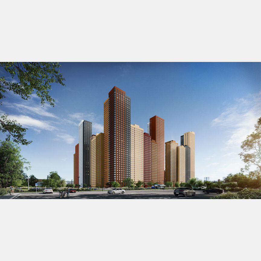 2-к. квартира, 57,9 м², 4/45 эт.