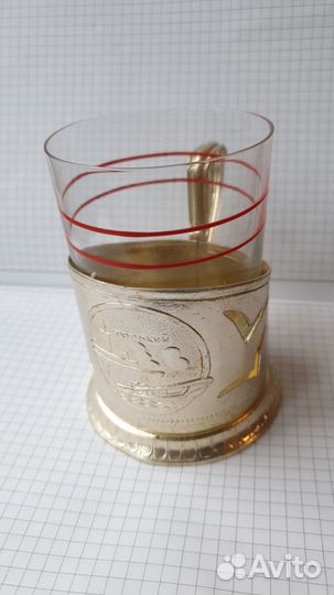 Подстаканник СССР + стакан